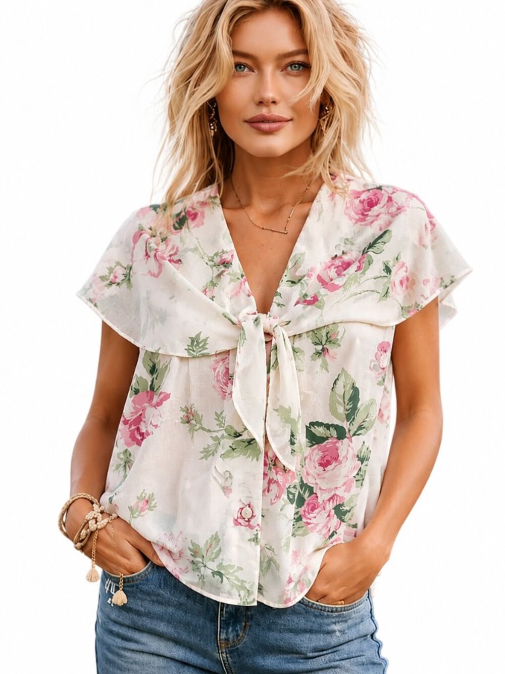 Vintage Conrad C. Collection, feminine and romantic blouse